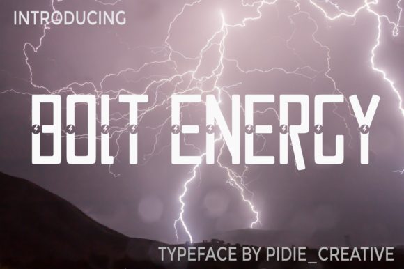 Bolt Electric Font for Modern Web Design