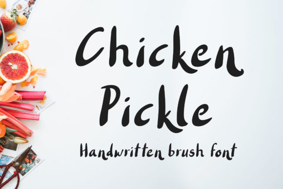 Chicken Pickle Font for Handmade Creations