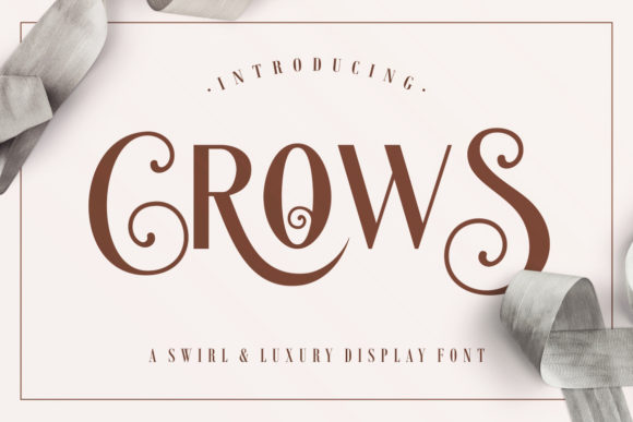 Crows Font for Editorial Design