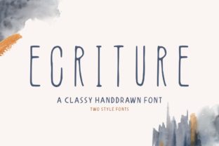 Ecriture: A Raw and Down-to-Earth Display Font