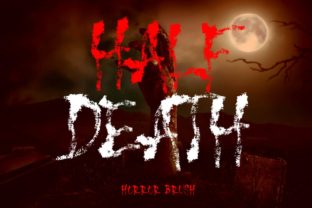 Half Death Font for Web Design