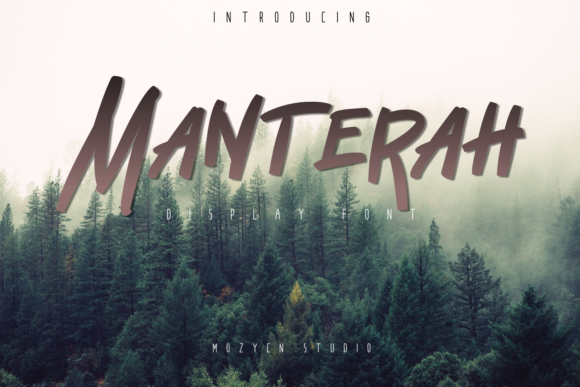 Manterah: A Bold Display Font for Digital Branding