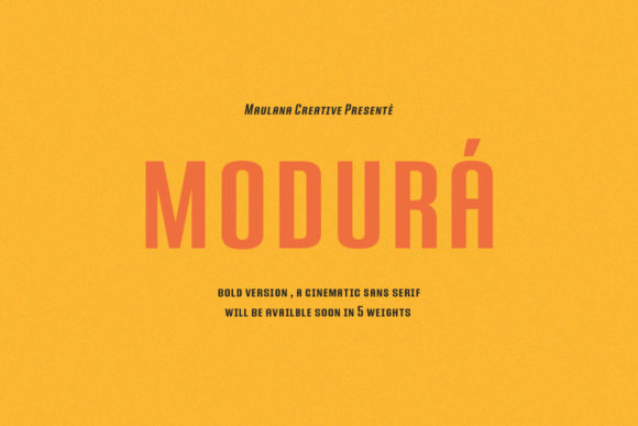 Modura: A Bold Sans Serif Font for Modern Campaigns