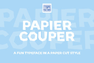 Papier Couper: A Sweet Display Font for Web Projects