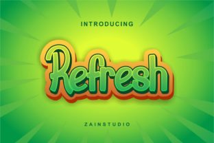 Refresh: A Cute Display Typeface for Branding Projects