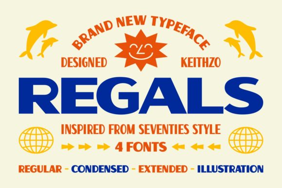 Regals: A Nostalgic Sans Serif Font for Craft Projects