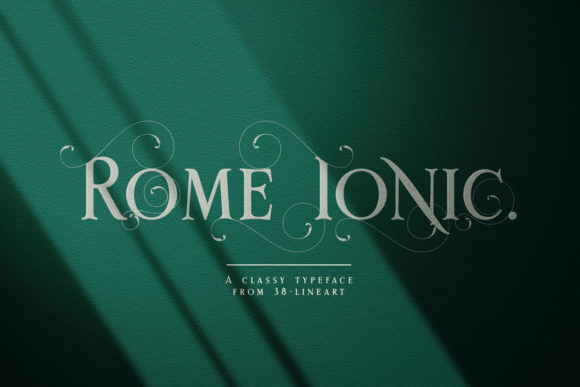 Rome Ionic: A Serif Font with Ancient Charm for Modern Makers