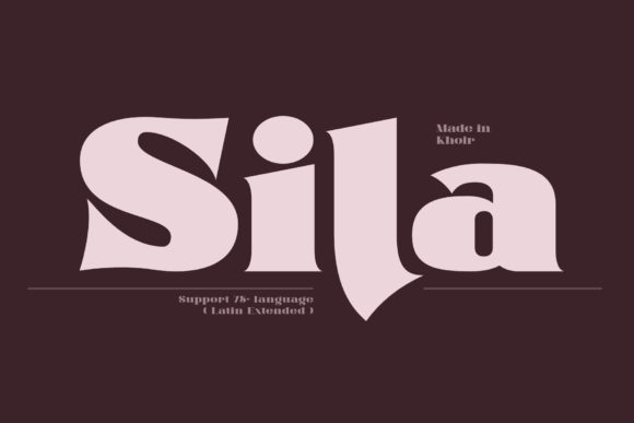 Sila Serif Font for Bold Web Design