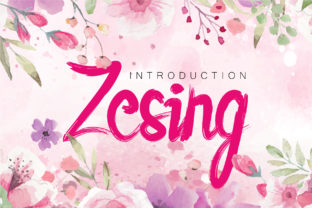 Zesing Font for Web Design and Brand Identity
